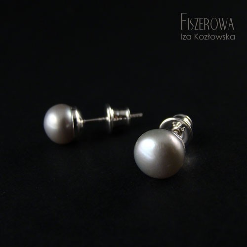 Pearl dot - silver/silver