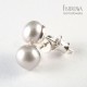 Pearl dot - silver/silver