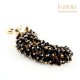 Multibicone pearl - b&w gold