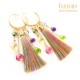 Rainbow tassels