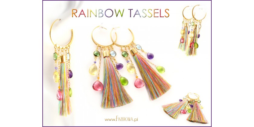 Rainbow tassels
